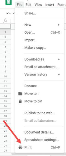 Hướng dẫn cách ẩn đường lưới trong Google Sheets